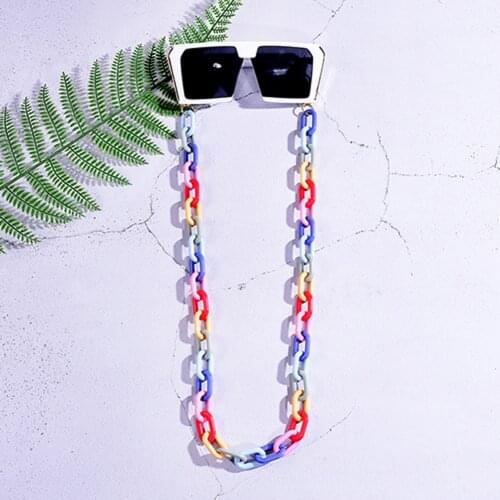 Acrylic Color Sunglasses Backpack Glasses Chain For Womens Strap Hang Spectacle Cord Holder Lanyards Luxury Summer Large New