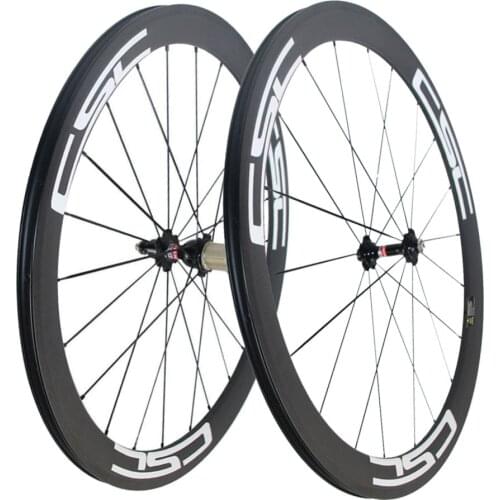 CSC U Shape 50mm clincher carbon bike wheels 25mm width bicycle wheel set basalt breaking surface