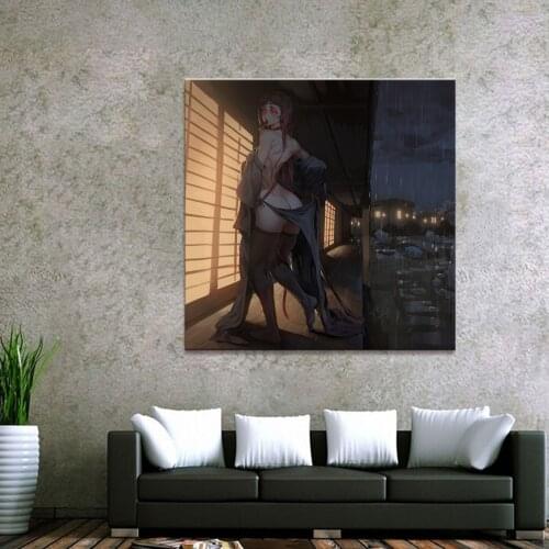 Home Decor Canvas 1 Piece Sexy Anime Monster Girl Art Posters and Prints Painting Home Decoration Wall Pictures Bedroom