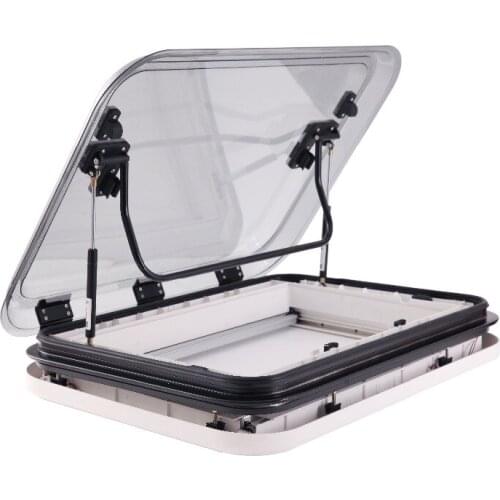RV Caravan LED Skylight Roof Window Hatch With Anti-Insect Net and Sunshade MG16SL