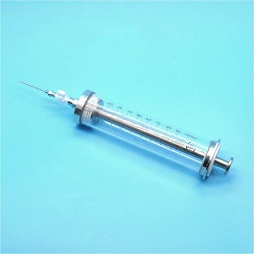 Air Tightness Microliter Syringe Valve Type Airtight Micro-injector Valve Microsampler Syringe With PTFE Switch 25ml/50ml/100ml