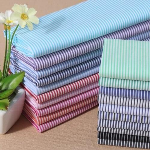 Cotton nylon stretch cotton yarn dyed Casual Shirts fine stripe fabric multi color tooling