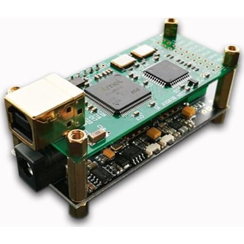 Amanero Interface + ES9038Q2M Audio Decoder Board Hifi Fever USB Sound Card DAC Kit Supports DSD