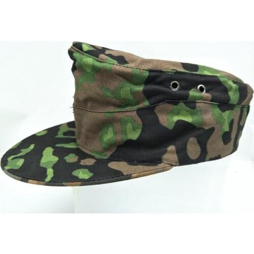 WWII WW2 GERMAN ARMY PLANE TREE NO3 CAMO REVERSIBLE CAP SOLDIER MILITARY HAT HIGH QUALITY WAR REENACTMENTS