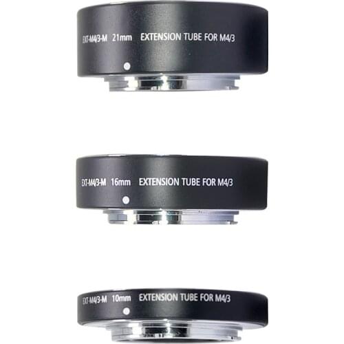 Camera Lens Adapter Ring Ext-M4/3 10Mm+16Mm+21Mm Is Suitable for M4/3 Mirrorless Camera Macro Close-Up Adapter Lens Accessories