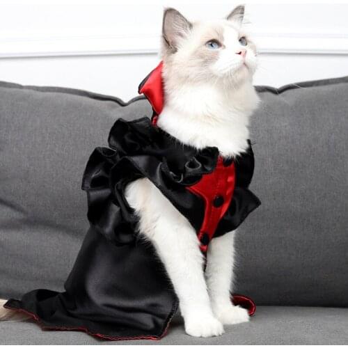 Halloween Pet Costumes Cute Cosplay Cloak Small Dog Cat Kitten Puppy Dress Kawaii Pet Clothes Dog Accessoties Festival Apparel