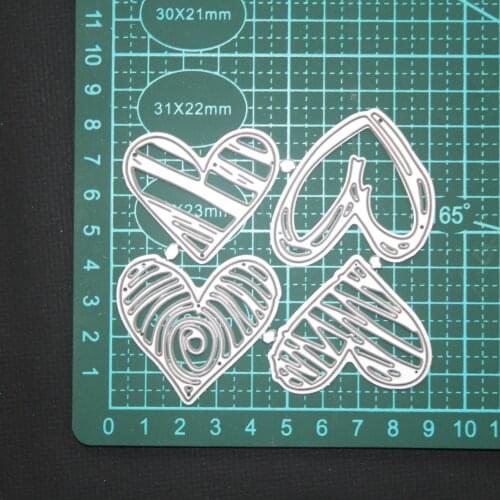 Love Metal Cutting Dies Heart Embossing Mold DIY Scrapbooking Album Paper Craft Knife Mould Cards Custom Blade Punch Stencils