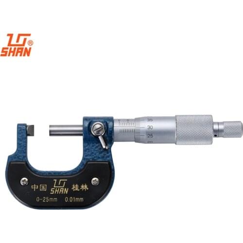 SHAN Tube Micrometers 0-25mm Knife Measuring Face Carbide Tipped Gauge Vernier Caliper Measuring Tool