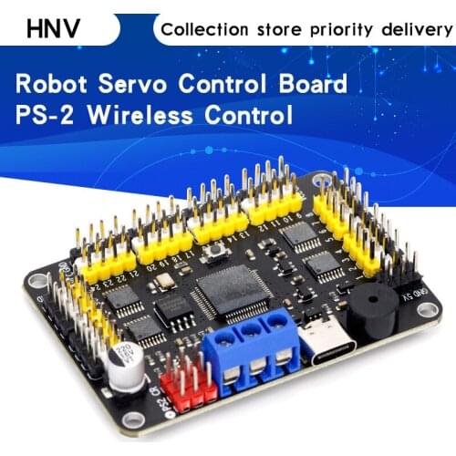 New Version 32 Channel Robot Servo Control Board Servo Motor Controller PS-2 Wireless Control USB/UART Connection Mode