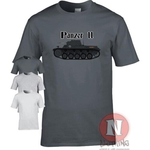 2019 New Fashion Male Brand Panzer 2 Tank Ww2 German Military Artillery T-Shirt World Of War Tanks Mens Tee Shirts