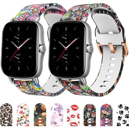 20mm Watch Strap for Huami Amazfit GTS BIT gts 2 mi ni GTR 42mm Bracelet Smartwatch Silicone watchband Huami Amazfit Bip Strap