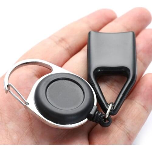 Silicone Sticker Lighter Leash Safe Stash Clip Retractable Keychain Holder Cover Smoking Accessories