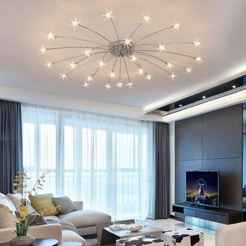Modern Led Ceiling Light Ice Flower Glass Bedroom Kitchen Children Room Ceiling Lamp Designer Lighting Fixtures