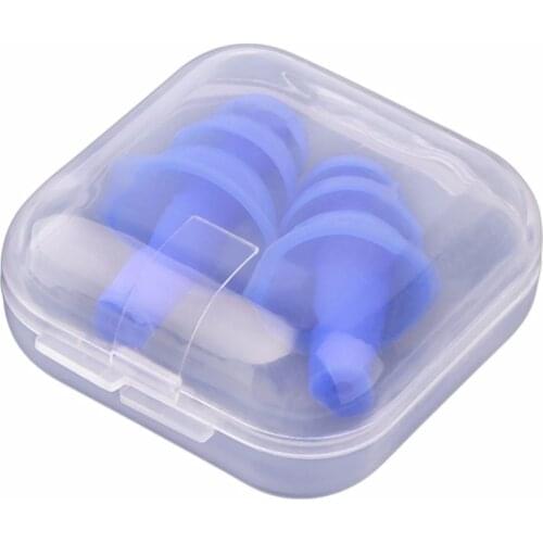 1 Pair Spiral Convenient Silicone Ear Plugs Anti Noise Snoring Earplugs Comfortable For Sleeping Noise Reduction Accessory
