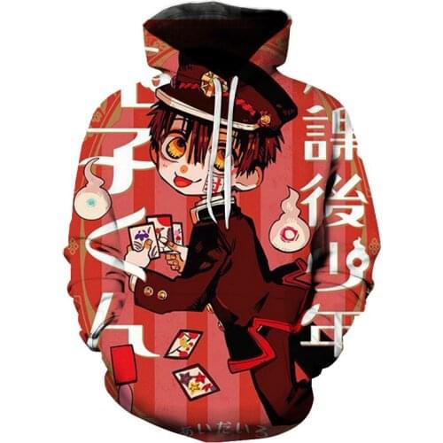 Toilet-Bound Hanako-kun Men Women Hoodies Casual Hip Hop Streetwear Long Sleeves Sweatshirts Boys Girls AutumnTops Coats