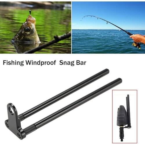 Windproof Clip Bracket Snag Bar Ears Aluminum Alloy Windshield Carp Bite Alarm Fishing Tackle Accessories