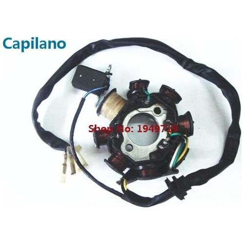 Motorcycle scooter inner rotor kit ignition stator magneto coil GY6 50 for GY650 parts in 8 pole