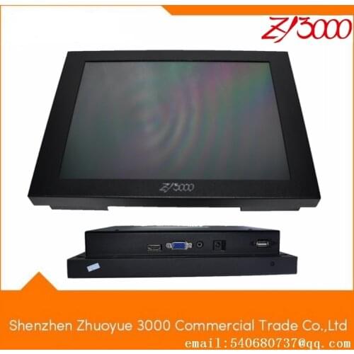 New stock 12 inch waterproof metal casing HDMI VGA dc12v input R232 serial control resistive Touch Screen industrial Monitor
