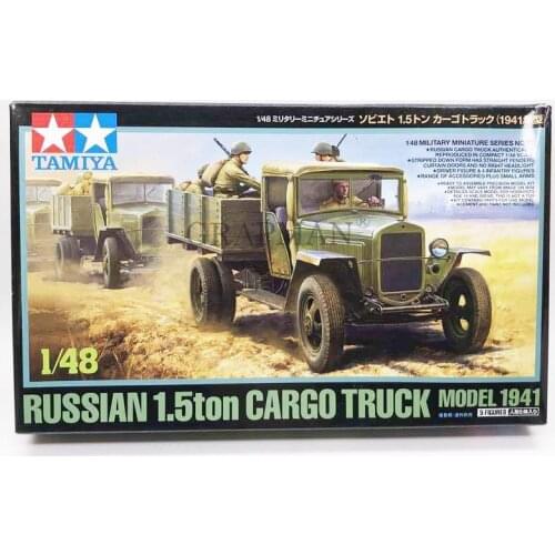 Military Model Assembled Armored Military Vehicles 1:48 Russian 1.5T Cargo Truck 1941