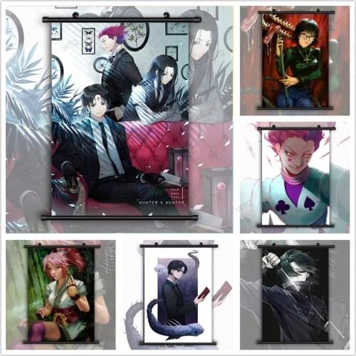 WTQ HUNTER X HUNTER Phantom Troupe Hisoka Chrollo Lucifer Feitan Machi Shizuku Anime Posters Wall Art Picture Room Home Decor
