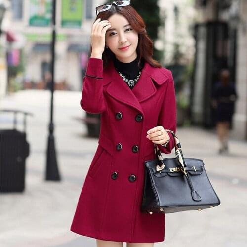 YIZZHOY Women's Wool Coats