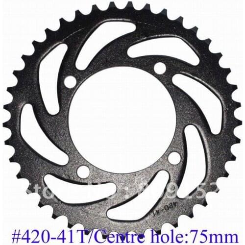 Rear sprocket #420-41T/75mm centre hole Dia for dirt bike use