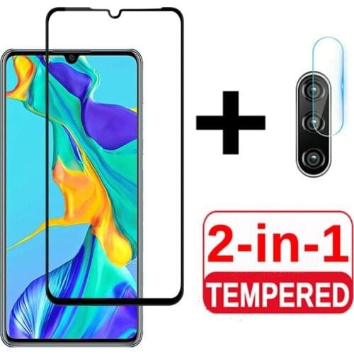 2 IN 1Tempered Glass For Huawei P20 P30 Mate 20 10 Lite P Smart 2019 Screen Protector Glass and Camera Lens Protective Glass