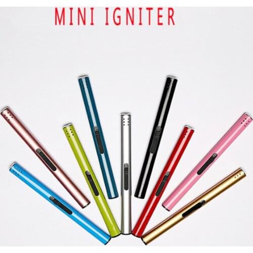 1 PCS Long Cigarette Lighter Butane Gas Lighter Refillable Jet Cigar Metal Lighter Kitchen Igniter For Candle Wicks & Campfire