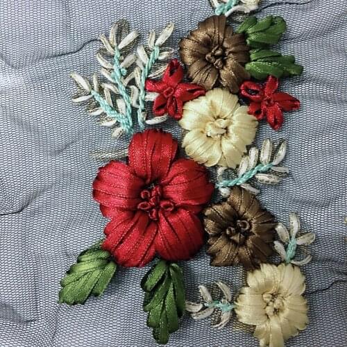 GLace 2pcs/lot 3D embroidery lace craft materials supplies in DIY craft supplies for decoration TX1407