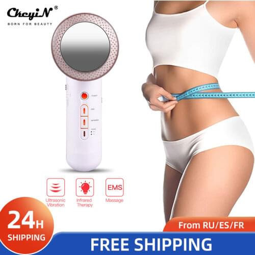 3 in 1 EMS Infrared Ultrasonic Body Massager Anti cellulite Fat Burner Weight Loss Slimming Machine Body Skin Firming Face Lift