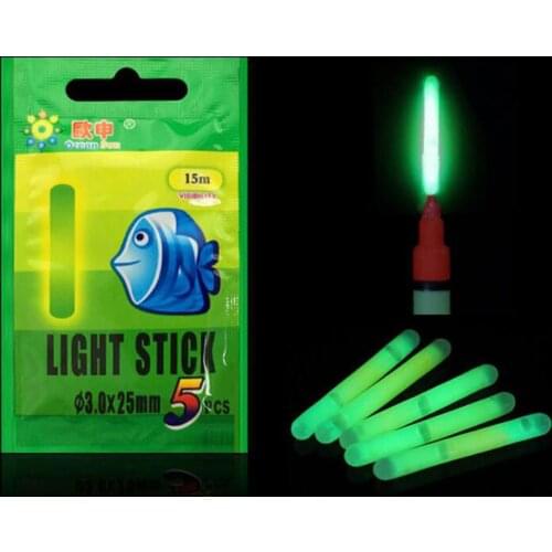 5/30/60/120Pcs Fishing Float Fluorescent Lightstick Light Night Float Rod Lights Dark Glow Stick Useful Lots Fishing Party