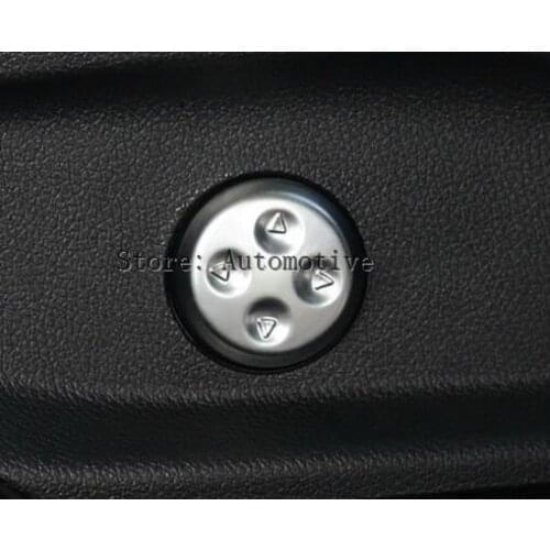 Car-Styling Chrome Seat Adjustment Button Decoration Cover Trim For Mercedes Benz C E GLC Class W205 W212 Coupe C207 W207 Parts