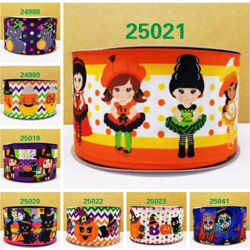 Free shipping 10 yards cartoon printed grosgrain ribbon 24988