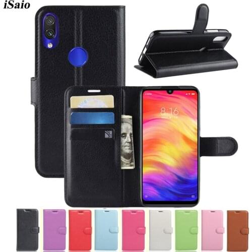 For Xiaomi Redmi Note 7 Note7 Wallet Case Flip Leather Cover Xioami Xiami Xiomi Redmi Note 7 Phone Case 6.3" TPU Shell Card Slot