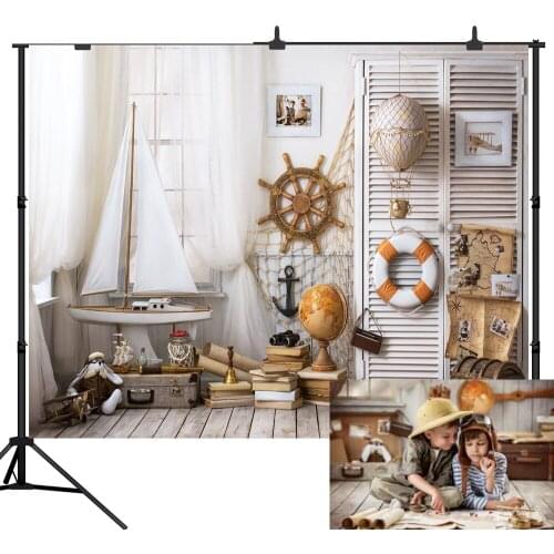 Lyavshi Flying World Travel Dream Baby Room Scene Photography Backgrounds Photographic Backdrops For Photo Studio