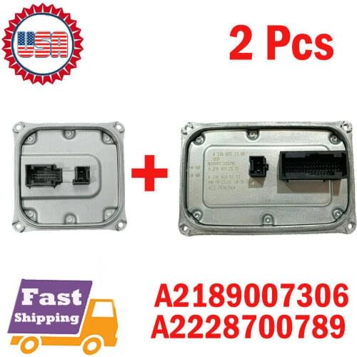1 Set New For Mercedes ML GL GLE W166 LED Headlight Ballast Module A2189007306 + A2228700789
