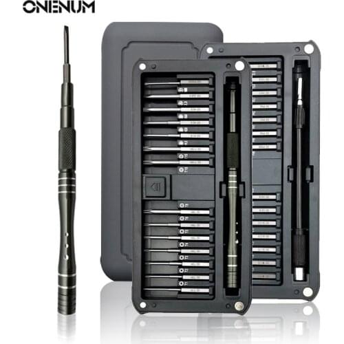 ONENUM 30 In 1 Screwdriver Bit Set Magnetic Hex Torx Precision Screw Driver Bits Household Repair Hand Tool Kit For Moblie Phone