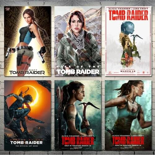 Tomb Raider Lara Croft Game Art Silk Poster Print Living Room Wall Decoration