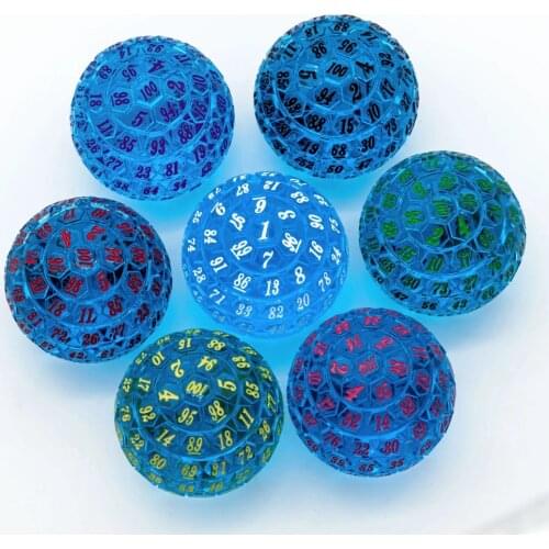 Poludie 7Pcs/Set DND Dice Sets D4 D6 D8 D10 D% D12 D20 Starlight Polyhedral Dice for Pathfinder Role Playing Game D&D RPG MTG