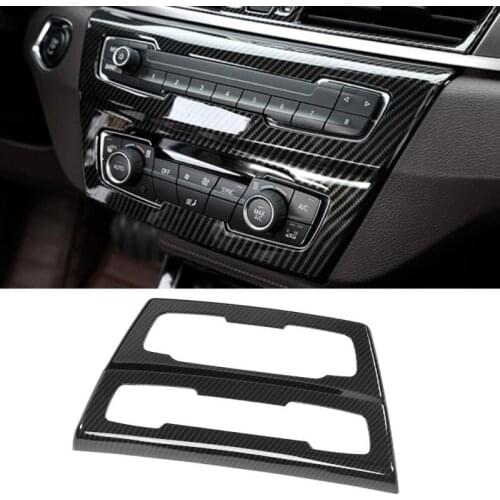 Carbon Fiber Style Car Interior Center Console CD Panel Trim for BMW X1 F48 2016 2017 2018 2019 Car Accessories