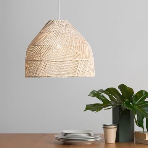 Chinese Style Handmake Rattan Pendant Light Vintage Hanging Lamps Loft Living Room Dining Room Home Decor Bar Restaurant Lights