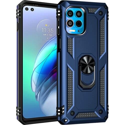 Rugged Armor TPU Bumper Ring Stand Fundas Cover for Motorola Moto G100 G 100 Edge S 6.7'' Case Coque Shockproof PC Shell Housing