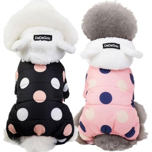 Dog Down Jacket Coat Thick Warm Fleece Color Bunny ears Top Quality Cat Clothes Jacket Pet Clothing