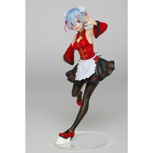 Rem Chinese style maids hand-made ornaments Anime toys gift Colletible Model Toys birthday gifts model Ornaments