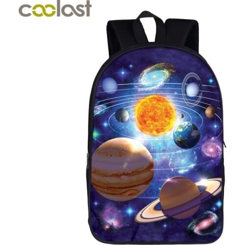 Galaxy Starry Night Backpack Universe Planet Teenage Boy Girl School Bags Children School Backpack Women Men Book Bag Kids Gift