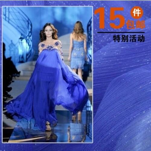 Silver silk crepe fabric crepe chiffon silver knit fabric ancient Confucianism dress hanfu kam silk knit cloth fabric