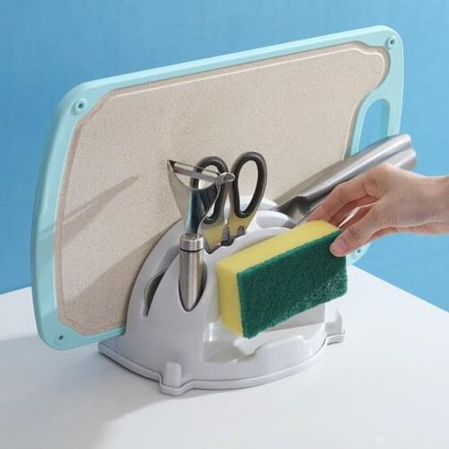 Kitchen cutting board rack with hook cutterbed rack drain rack plastic wall mounted semicircle cutter storage rack