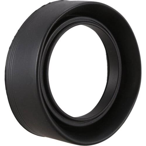 52mm 3-Stage Collapsible Rubber Lens Hood For Canon 50/1.8 Nikon 18-55 50/1.8D