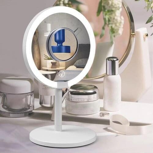 120 Degree Rotating 3X Magnification Touch Screen Round Beauty Make Up Tool Cosmetic Makeup Mirror with LED Light