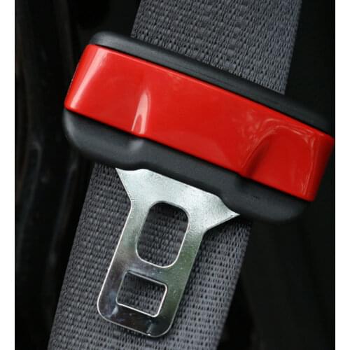 Red Protection Safety Seat Belt Buckle Clasp Insert Clip Cover Fit for Cherokee 14-16